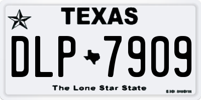 TX license plate DLP7909