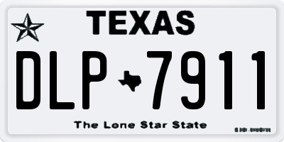 TX license plate DLP7911