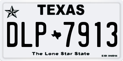 TX license plate DLP7913