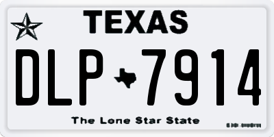 TX license plate DLP7914