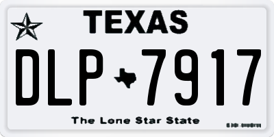 TX license plate DLP7917