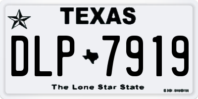 TX license plate DLP7919