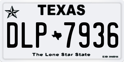TX license plate DLP7936