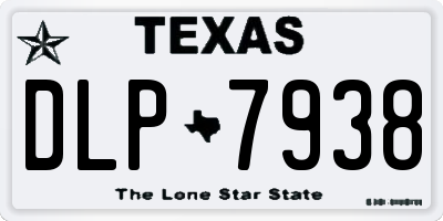 TX license plate DLP7938