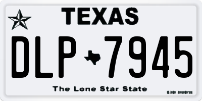 TX license plate DLP7945
