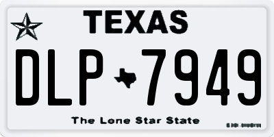 TX license plate DLP7949