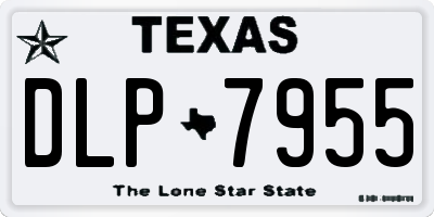 TX license plate DLP7955