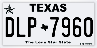 TX license plate DLP7960