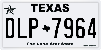 TX license plate DLP7964