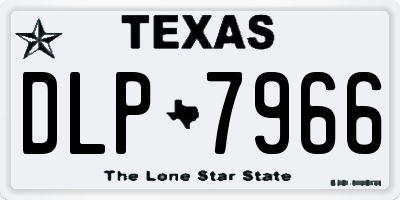 TX license plate DLP7966