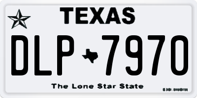 TX license plate DLP7970