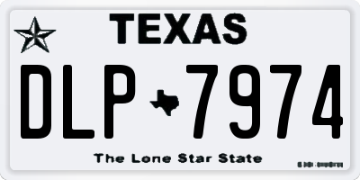 TX license plate DLP7974
