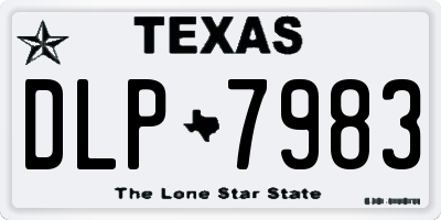TX license plate DLP7983