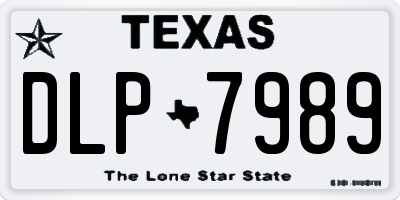 TX license plate DLP7989