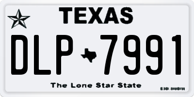 TX license plate DLP7991