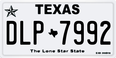 TX license plate DLP7992