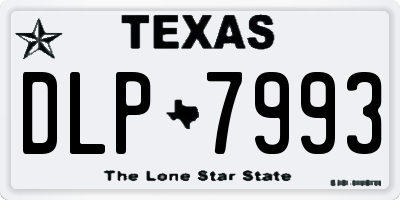 TX license plate DLP7993