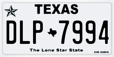 TX license plate DLP7994