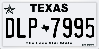 TX license plate DLP7995