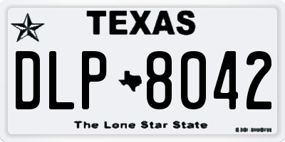 TX license plate DLP8042