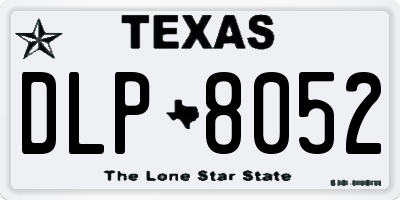 TX license plate DLP8052