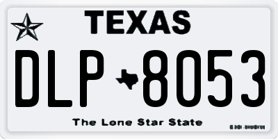 TX license plate DLP8053