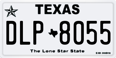 TX license plate DLP8055