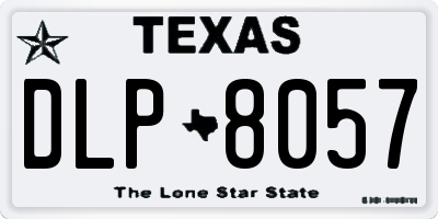 TX license plate DLP8057