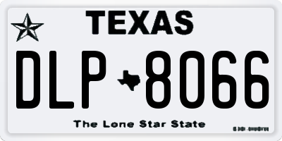 TX license plate DLP8066