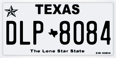 TX license plate DLP8084