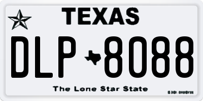 TX license plate DLP8088
