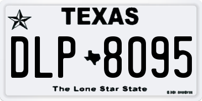 TX license plate DLP8095