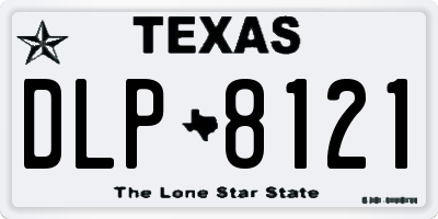 TX license plate DLP8121