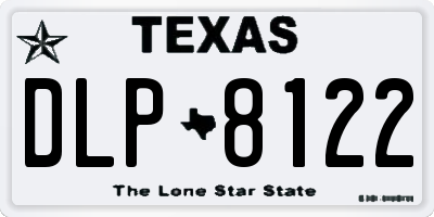 TX license plate DLP8122