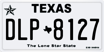 TX license plate DLP8127