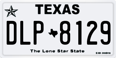 TX license plate DLP8129