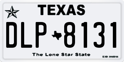 TX license plate DLP8131