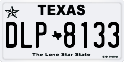 TX license plate DLP8133