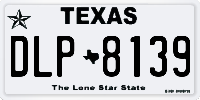 TX license plate DLP8139