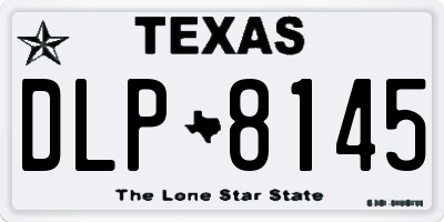 TX license plate DLP8145