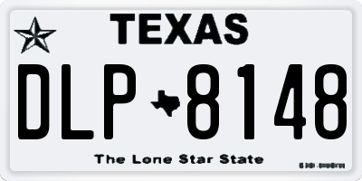 TX license plate DLP8148