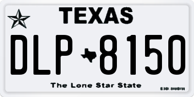 TX license plate DLP8150