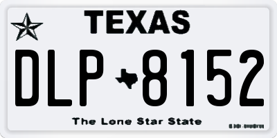 TX license plate DLP8152