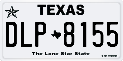 TX license plate DLP8155