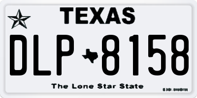 TX license plate DLP8158
