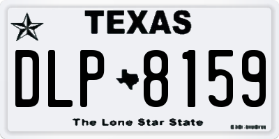 TX license plate DLP8159
