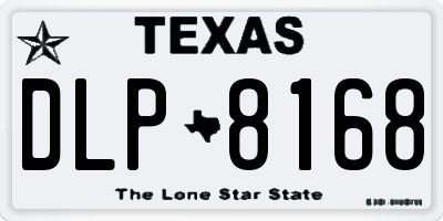 TX license plate DLP8168