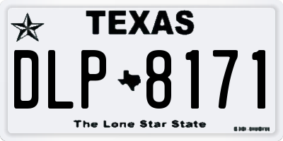 TX license plate DLP8171