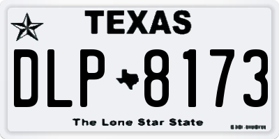 TX license plate DLP8173
