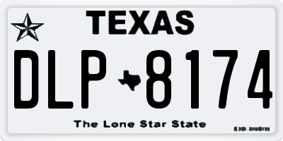 TX license plate DLP8174